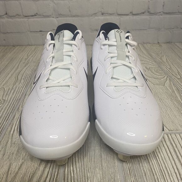 Nike Diamond Alpha Huarache Metal Baseball Cleats Men’s 11 White Navy DJ6516-103 - Picture 4 of 8